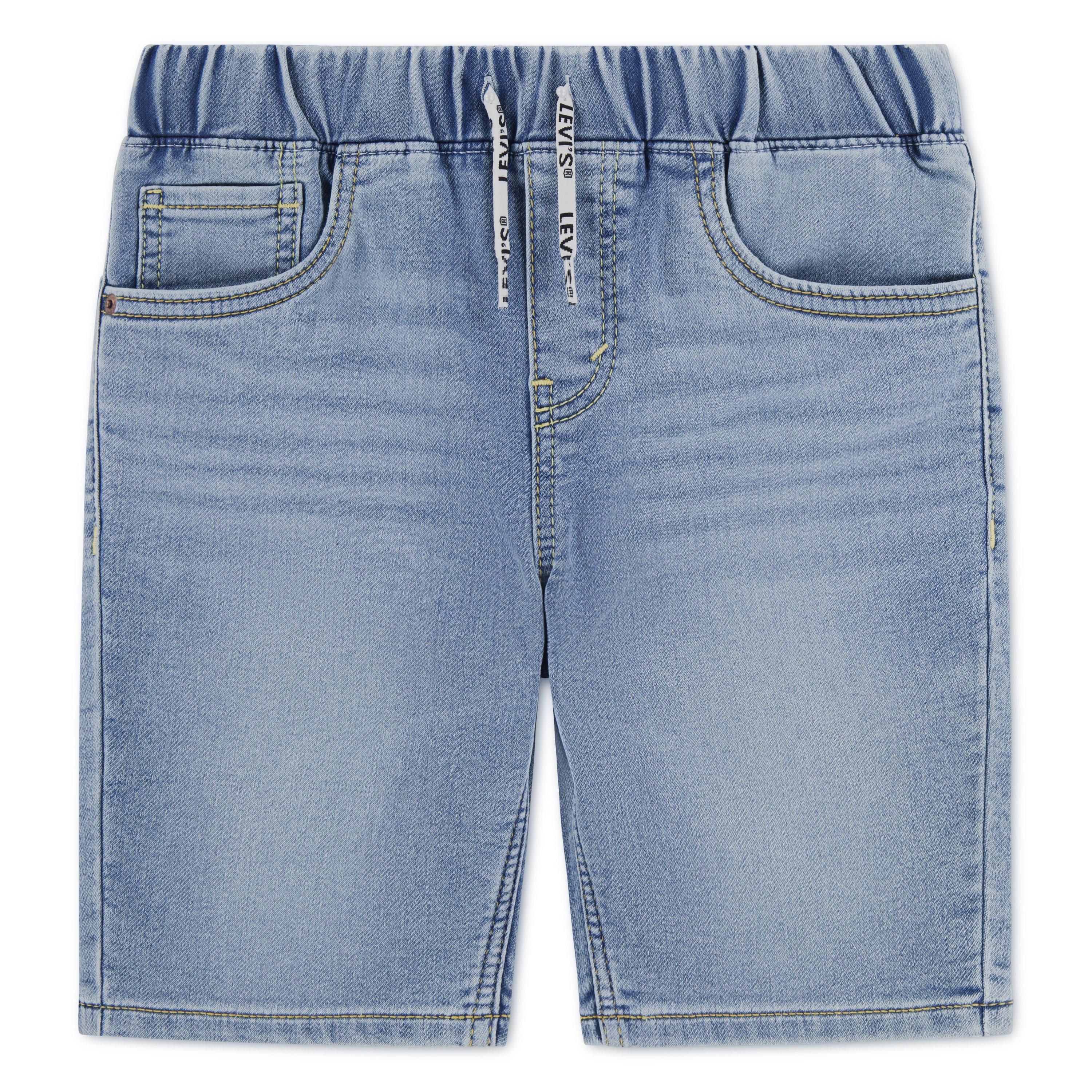 Levi's Toddler Boys' Skinny Fit Dobby Shorts -Blue - BLUE